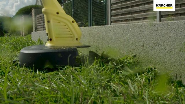 Tagliabordi elettrico Karcher LTR 18-25. Funzionamento del tagliabordi a batteria 18 V. смотреть онлайн