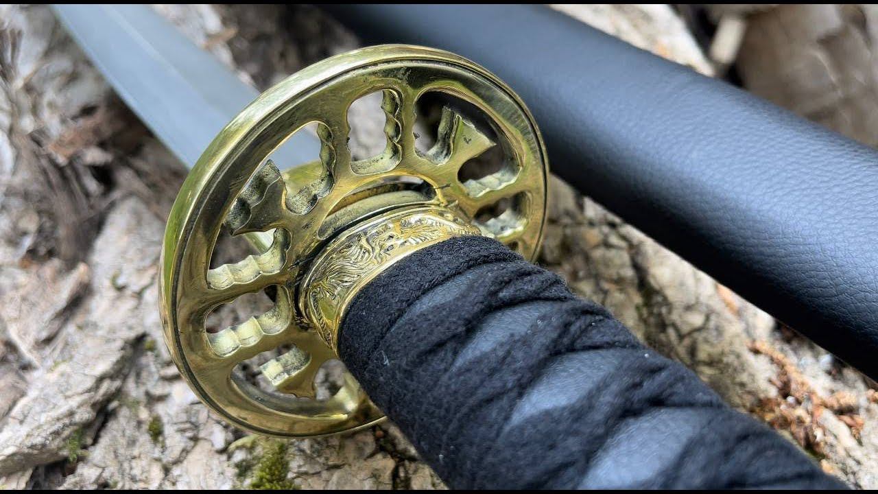 Японский меч Катана из трёхслойного Ламината смотреть онлайн