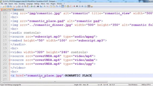 Web Programming #05 Praktikum HTML 5 (Image, Link, Iframe) смотреть онлайн