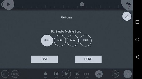 КАК СОХРАНИТЬ ПРОЕКТ В FL STUDIO MOBILE