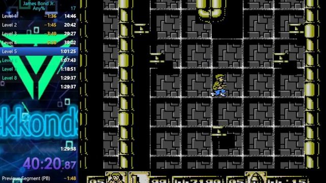 SpeedRun James Bond Jr. (NES) in 1:19:23 By SekkondS смотреть онлайн