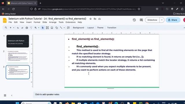 Selenium with Python Tutorial - 24 : find_element() vs find_elements() смотреть онлайн
