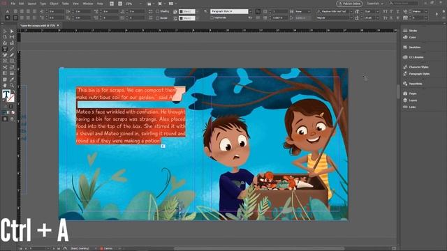 How to Format Text & Illustrations in InDesign for a Children's Book! смотреть онлайн