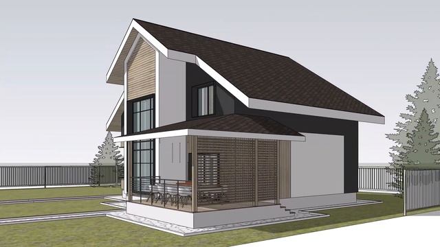 Дизайн фасадов дома в пос.Колодищи - 1 смотреть онлайн