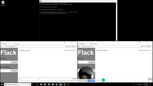 Writing Chat App with Flask SocketIO смотреть онлайн