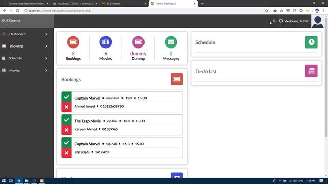 CINEMA SEAT RESERVATION SYSTEM IN PHP | Source Code & Projects смотреть онлайн