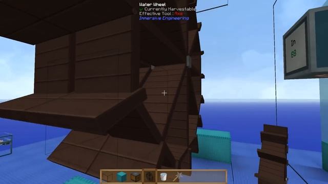 Immersive Engineering Water Wheel (Maximum Output 88 rf/t) - Mod Tutorial смотреть онлайн