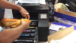 HP LaserJet Pro 200 color MFP M276n M276 series print quality problems replaced toner cartridge