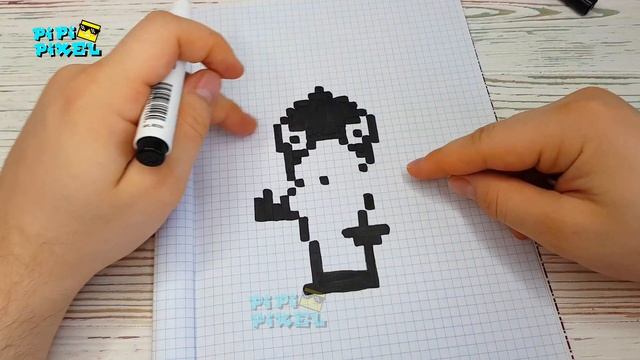 КРОУ из ИГРЫ BRAWL STARS РИСУНКИ ПО КЛЕТОЧКАМ - PIXEL ART смотреть онлайн