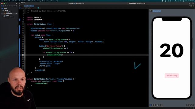 Request App Ratings & Review - SwiftUI | iOS 16 | Xcode 14 смотреть онлайн