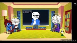 Андертейл реакция на Санс против джевила