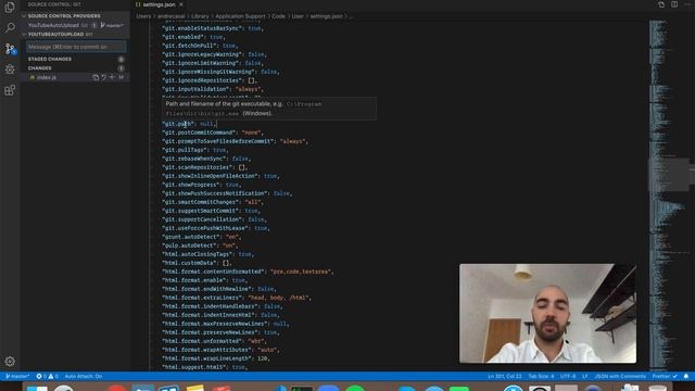VS Code Setting: git.path смотреть онлайн