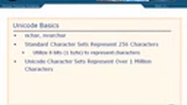 04 06 Unicode Basics смотреть онлайн