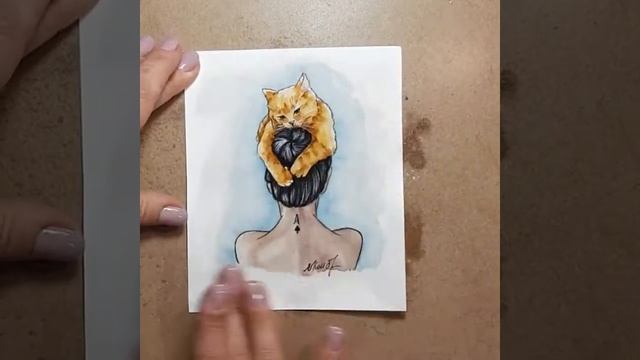 Как защитить акварельный рисунок смотреть онлайн