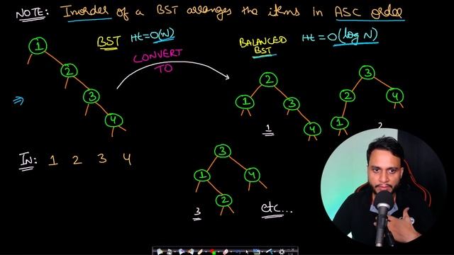 Balance a Binary Search Tree | Leetcode #1382 смотреть онлайн