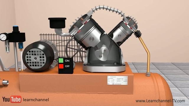 How does an Air Compressor work? (Compressor Types) - Tutorial Pneumatics смотреть онлайн