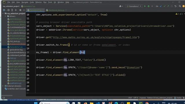 Selenium with Python Tutorial - 30 : frames / iframes handling смотреть онлайн