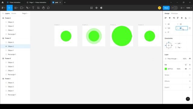 Pulsing Animation in Figma смотреть онлайн