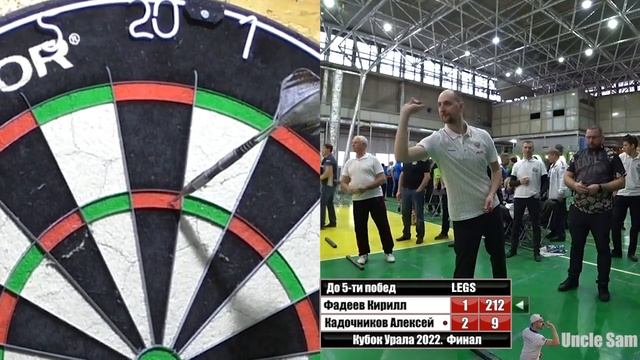 Дартс. Кубок Урала 2022. Финал. Кадочников vs Фадеев смотреть онлайн