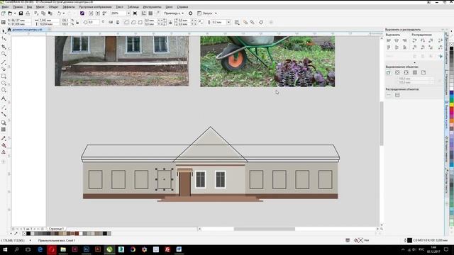 Строим домик в CorelDraw смотреть онлайн