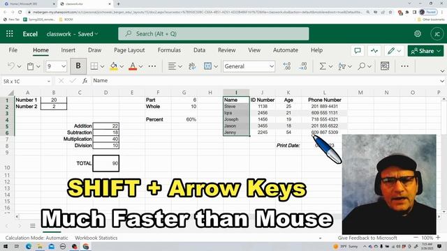 Excel 1 - Week 3.02- How to Set the Print Range - 2023 смотреть онлайн