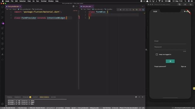Login screen in Flutter with Bloc pattern смотреть онлайн
