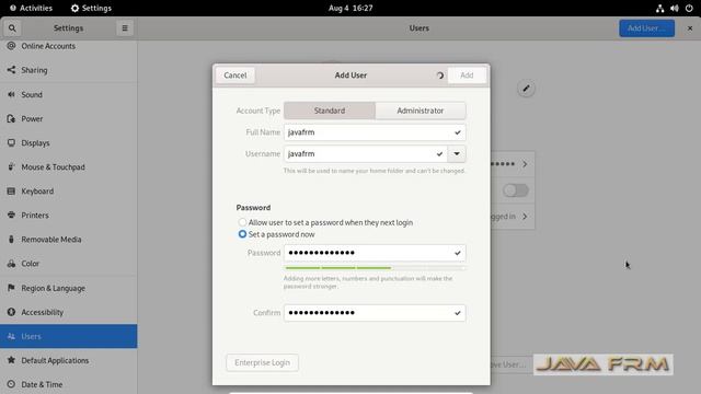 How to create user with home directory in Oracle Linux 9 using GUI mode смотреть онлайн