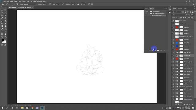 Pen Sketch Photoshop Action смотреть онлайн