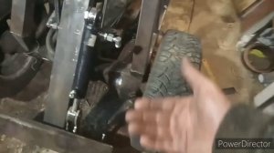 Трёх колёсный микро погрузчик,повторитель ковша.