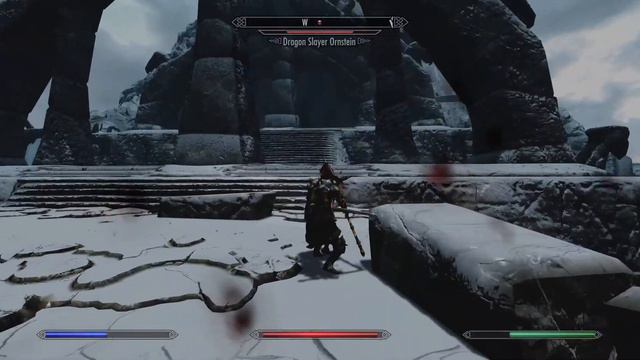 Skyrim : Dank Souls - Ornstein Vs Chosen Undead