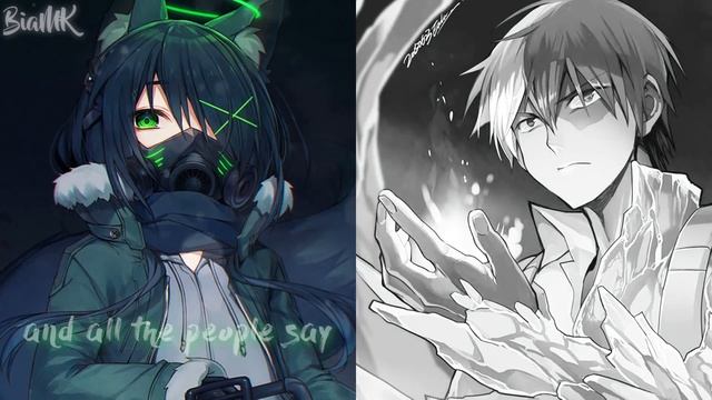 Nightcore ↪ Believer ✗ Gasoline {Switching Vocals} GINGERGREEN mixed mashup смотреть онлайн