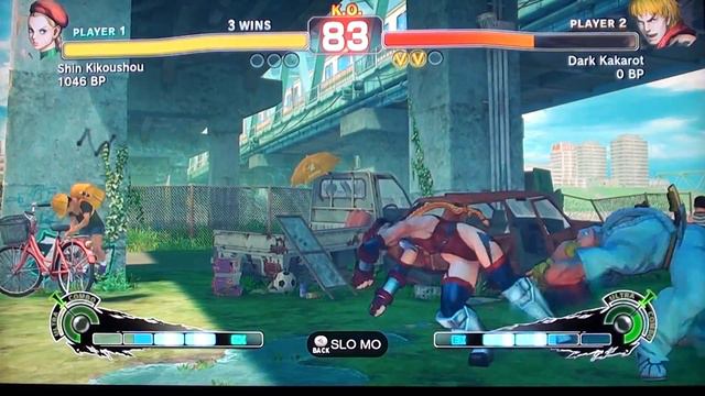 SSF4 - Shin Kikoushou (Cammy) vs. Dark Kakarot (Ken) смотреть онлайн