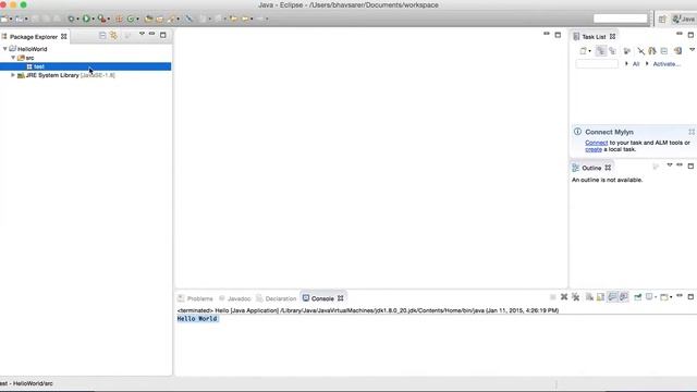 Eclipse IDE Hello World смотреть онлайн