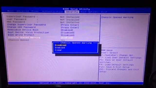 ACER VERITON X2611G WARNING CHASSIS OPENED ERROR смотреть онлайн