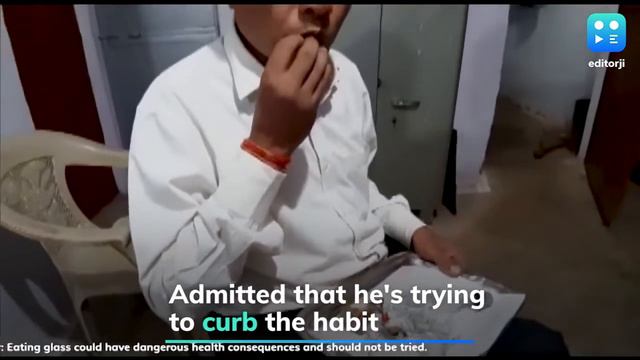 Bizarre addiction: This man eats glass! смотреть онлайн