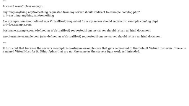 DevOps & SysAdmins: apache2 defaultsite redirect but not virtual host смотреть онлайн