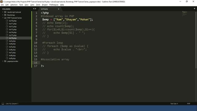PHP Tutorial For Beginners In Hindi | Array in PHP смотреть онлайн