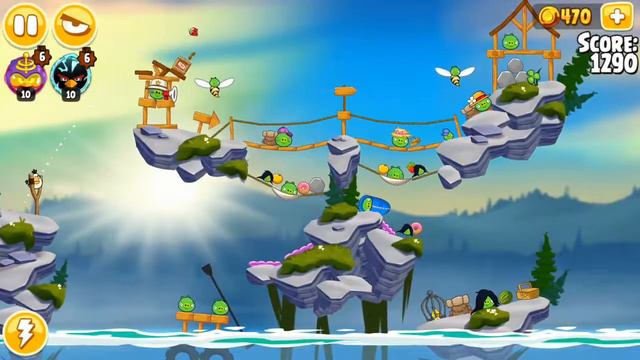 Angry Birds Seasons - Summer Camp - Level 1-7 - 202,390 - World Record! смотреть онлайн