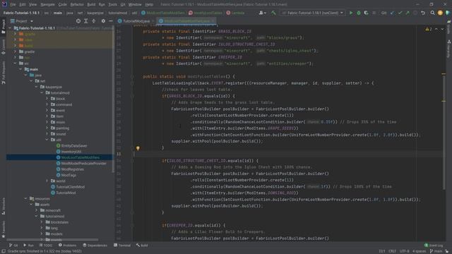 Minecraft 1.18.2 Fabric Modding | Modifying Vanilla Loot Tables смотреть онлайн