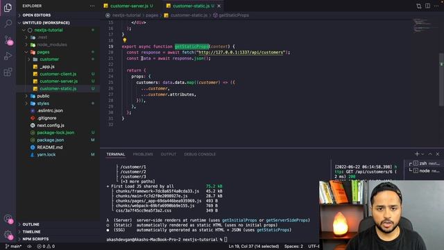 Learn how to use getServerSideProps, getStaticProps and getStaticPaths in Next.js | Akash Devgan смотреть онлайн