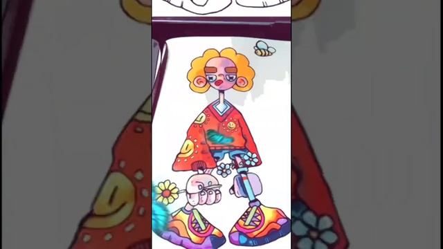 I drew myself in the style of doodle /Нарисовала себя в стиле дудл смотреть онлайн