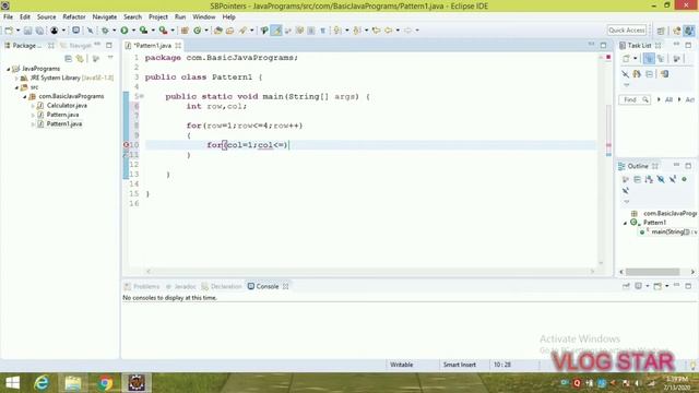 Easy way to create pattern using java Language Using Eclipse.. смотреть онлайн