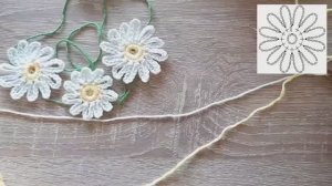 Вязание крючком - Маргаритки.