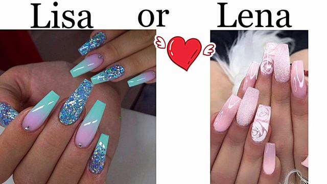 LISA OR LENA GAME 💖 What Do You Like? [ Fashion Styles & Nail Design Choices ] Lisa And Lena  #27