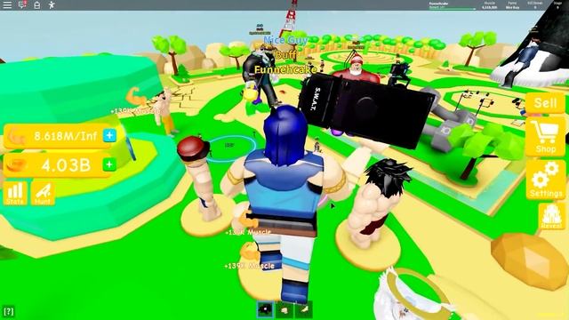 The Strongest Player In Roblox Lifting Simulator!