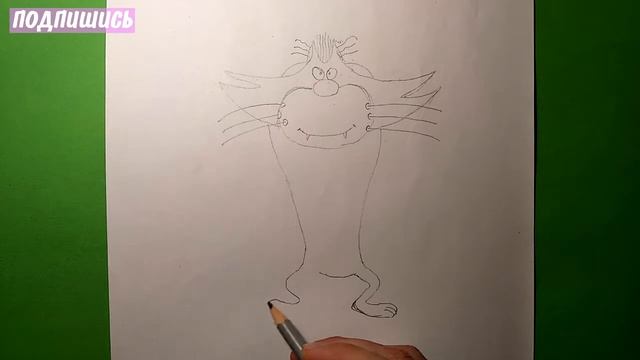 Как нарисовать ДЖЕКА из ОГГИ И КУКАРАЧИ  Oggy and the Cockroaches Простые рисунки