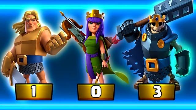 CUAL ES EL MEJOR CAMPEÓN de CLASH ROYALE? | REY ESQUELETO vs REINA ARQUERA vs CABALLERO DORADO смотреть онлайн