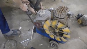 Компрессор 2001года (ремонт).  Мотор на 380в переделка на 220в