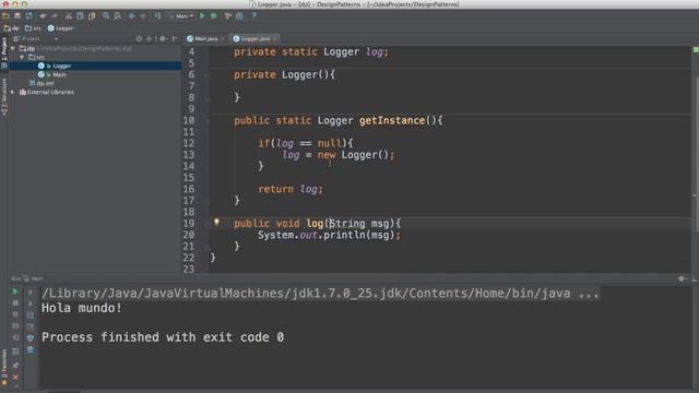 Singleton - patrones de diseño de software en Java смотреть онлайн
