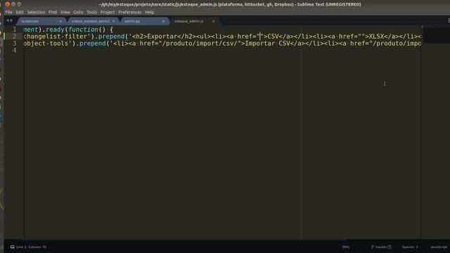 Estoque #53 Admin: Exportando CSV e XLSX смотреть онлайн